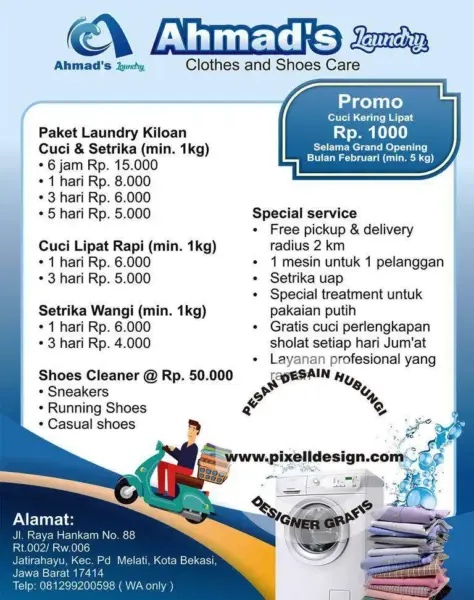 desain banner spanduk iklan laundry