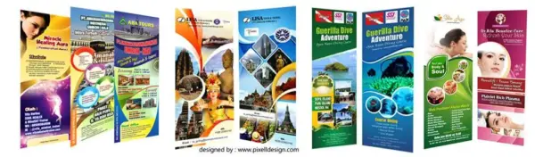contoh desain stand roll x banner