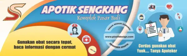 desain banner spanduk iklan apotek
