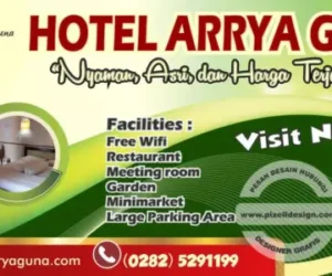desain banner spanduk iklan hotel