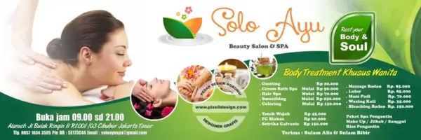 Iklan spa skincare salon kecantikan 