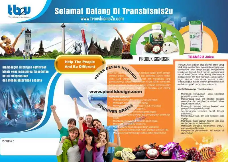 desain brosur flyer iklan MLM 