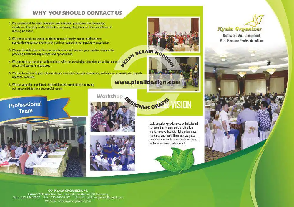 desain brosur flyer iklan jasa EO event organizer
