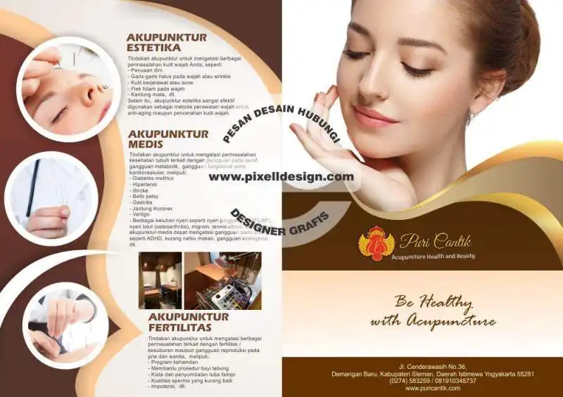 Iklan spa skincare salon kecantikan akupuntur