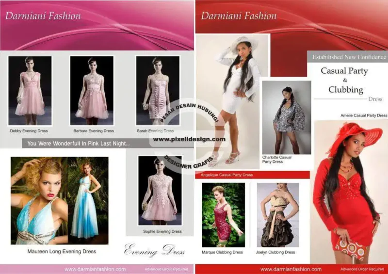 desain brosur flyer iklan katalog produk fashion butik baju 1