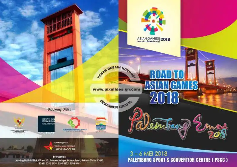 desain brosur flyer iklan pameran
