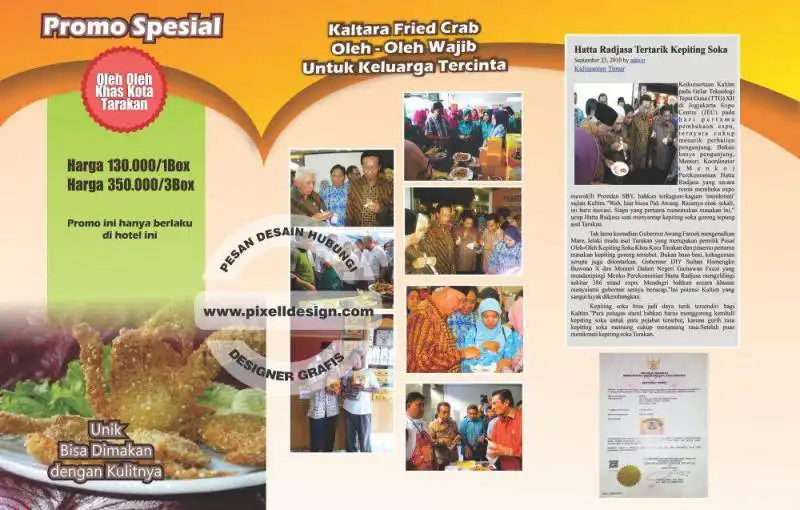 desain brosur flyer iklan produk UKM, UMKM