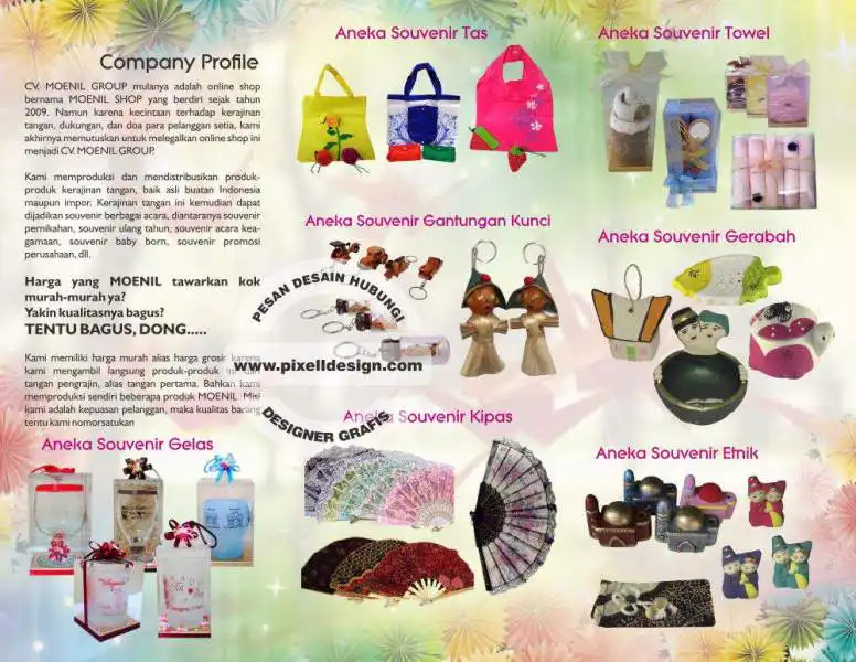 Brosur iklan produk souvenir