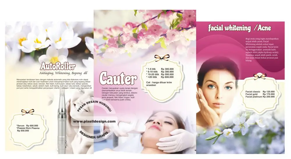 Iklan spa skincare salon kecantikan 