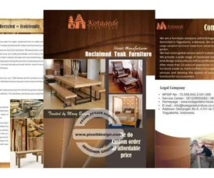 desain company profile iklan perusahaan furniture