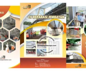 desain company profile iklan perusahaan kontraktor jembatan