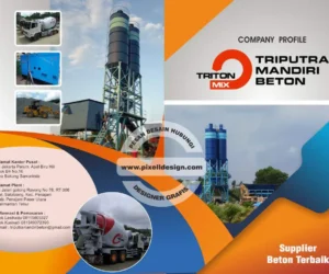 desain company profile iklan perusahaan kontraktor supllier beton 1