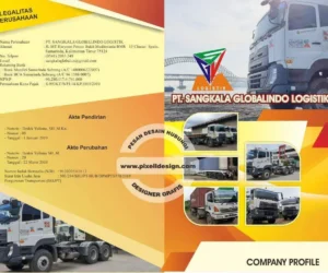 desain company profile iklan perusahaan logistik