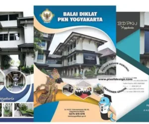 desain company profile iklan wisma instansi