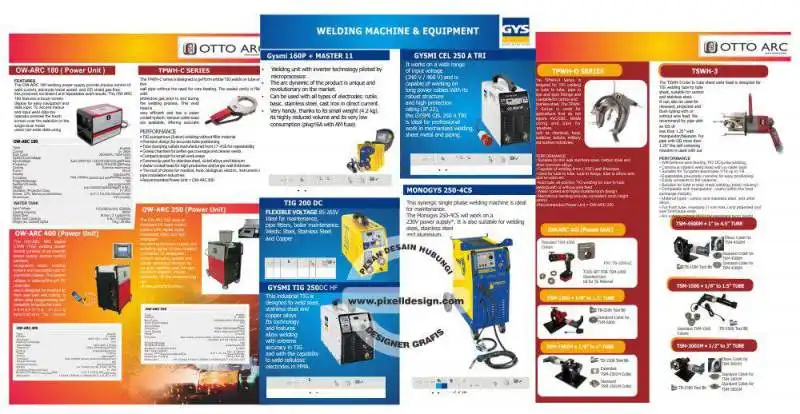 desain company profile katalog iklan perusahaan mesin ottoarc 2
