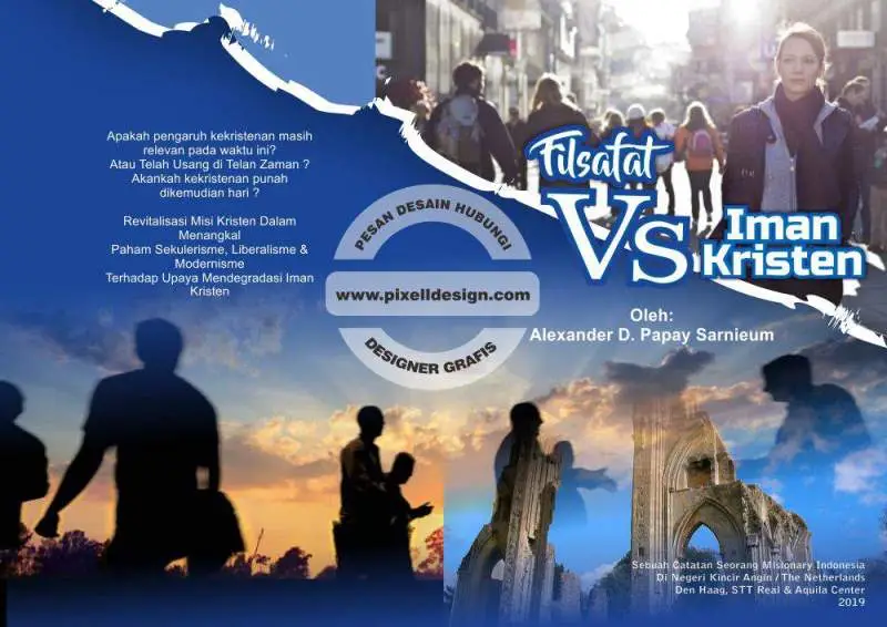 Desain cover buku religi agama kristen nasrani