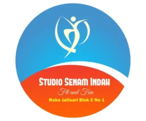 desain gambar logo studio senam indah