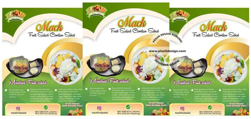 Iklan makanan salad buah