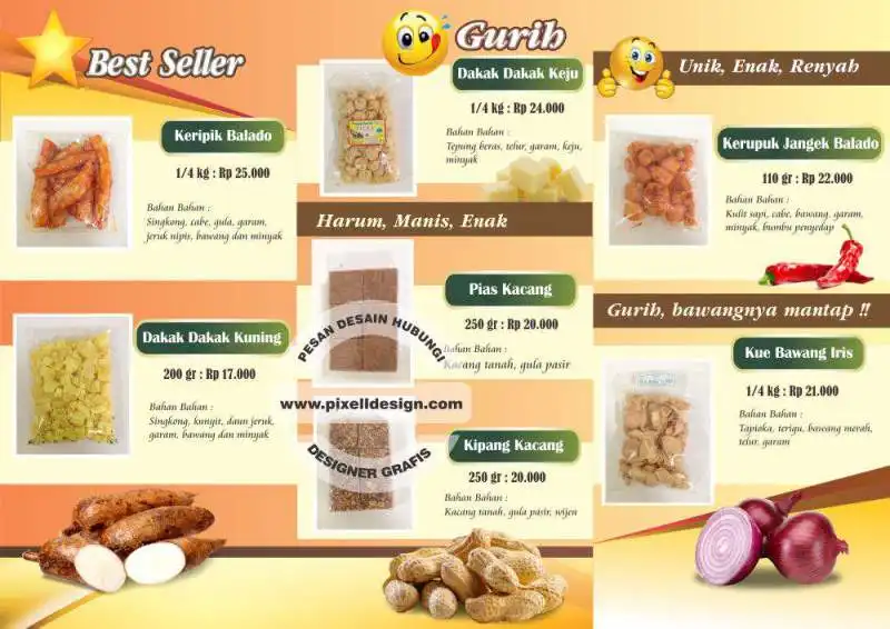 Iklan produk makanan ringan snack