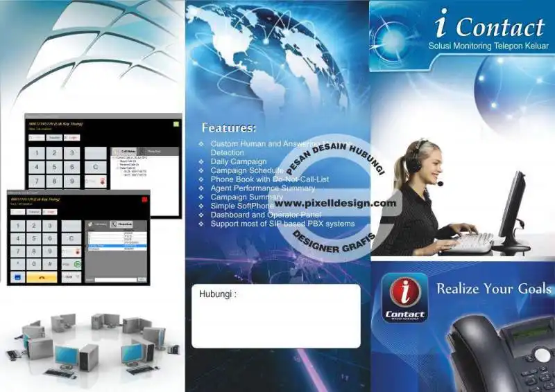 desain brosur flyer iklan produk software