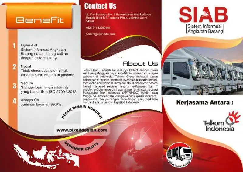 desain brosur flyer iklan produk software