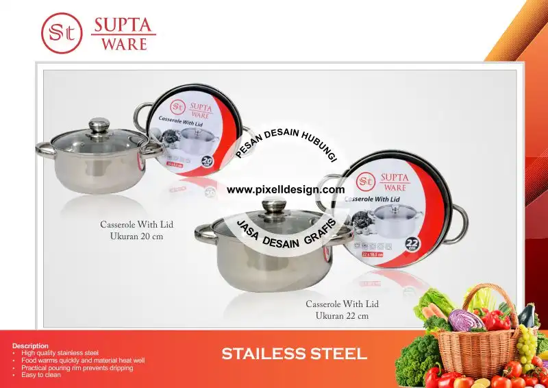 desain katalog iklan alat rumah tangga dapur masak suptaware 5