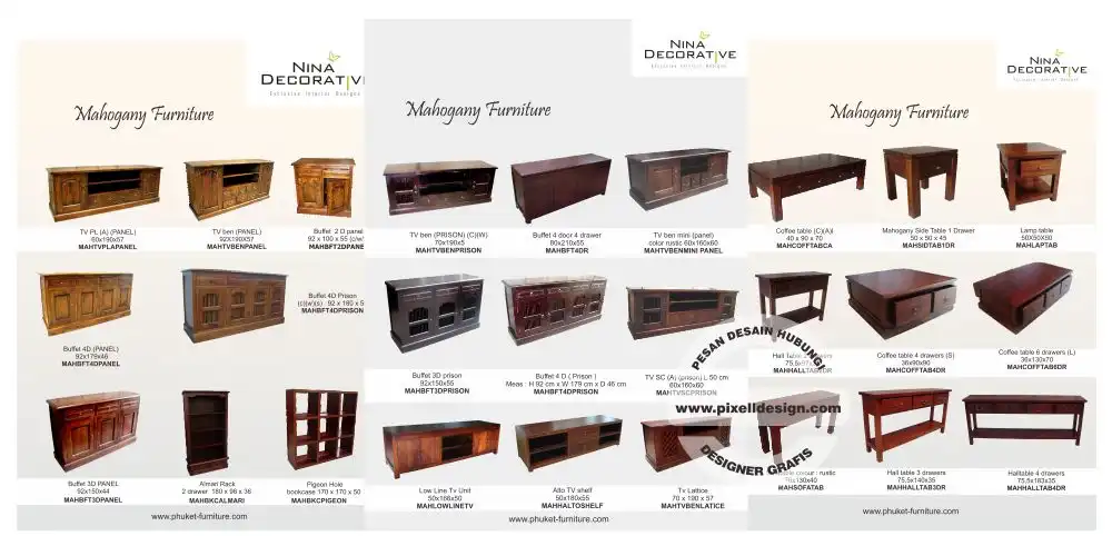 iklan furniture mahoni