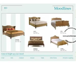 desain katalog iklan produk furniture kontemporer