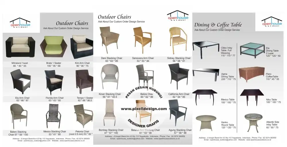 iklan produk synthetic rattan furniture